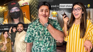 Areeb ki clean shave krdi  Sistrology Club [upl. by Ydroj]