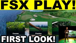 Foresight Sports FSX PLAY  FIRST LOOK Golf Simulator Software 🏌⛳ [upl. by Mikol]