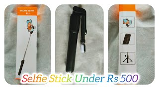 Tripod Selfie Stick Under Rs 500 unboxing  Multifunctional Tripod with light [upl. by Acissaj]