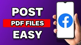 How To Post PDF Files On Facebook 2023 [upl. by Ahsielat]