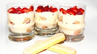 Tiramisu alle Fragole monoporzione  La Ricetta [upl. by Nnyleahs359]