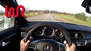 2013 MercedesBenz CLS63 AMG  WR TV POV Test Drive [upl. by Arahd]