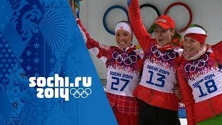 Biathlon  Womens 15km Individual  Darya Domracheva Wins Gold  Sochi 2014 Winter Olympics [upl. by Magill]