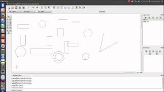 LibreCAD tutorial 8  polygons and select functions [upl. by Bennink170]