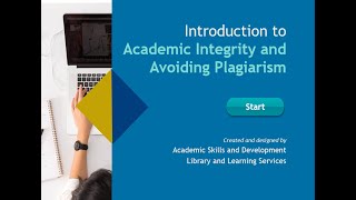 Introduction to Academic Integrity and Avoiding Plagiarism [upl. by Ruthann494]