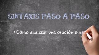 Sintaxis paso a paso [upl. by Lussier]