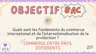 BAC Cours Commerce International  Commerce entre pays différents [upl. by Odella]