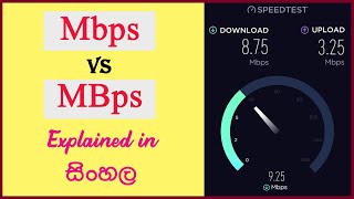 Mbps vs MBps Explained in Sinhala [upl. by Treiber]