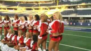 Dallas Cowboys Cheerleaders Singing Santa Baby [upl. by Iruyas14]