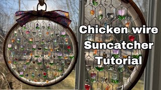 Viral chicken wire suncatcher tutorial [upl. by Eiramoj]