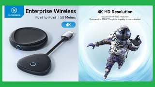 Hagibis Wireless HDMI compatible Transmitter and Receiver Enterprise 4K [upl. by Lubbock]