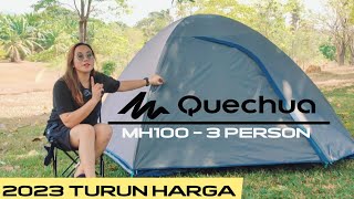 Review Tenda Quechua Mh100 3 Person [upl. by Frick]