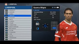 PES 17 2018 Transfer ve Türkiye Ligleri yaması [upl. by Greeley686]