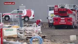 Schwierige Personenrettung aus Sprinklerbecken nach Arbeitsunfall [upl. by Eitsirhc]