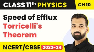 Torricellis theorem by hassan fareed  lec6  chapter 6 fluid dynamics  1st year physics [upl. by Giovanni]