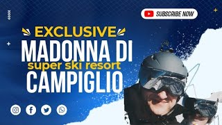 Madonna di Campiglio ski slope 73 red  76 blue [upl. by Ahsinom272]