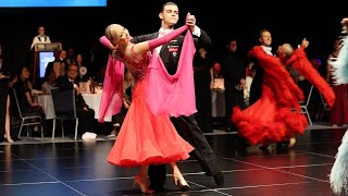 NEW DRESS Waltz 🧡  Oceania DanceSport Championships [upl. by Solnit]