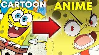 How I made SpongeBob into ANIME  Behind the Scenes [upl. by Caldera]