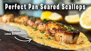 Scallops  Perfect Pan Seared Scallops Everytime [upl. by Jeremie]