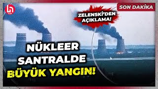 SON DAKİKA Avrupanın en büyük nükleer santralinde yangın Rusya ve Ukrayna birbirini suçluyor [upl. by Kellie]