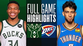 BUCKS at THUNDER  NBA PRESEASON FULL GAME HIGHLIGHTS  October 17 2023 [upl. by Morissa162]