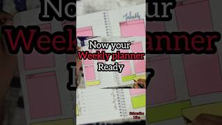 DIY Weekly planner  Helps to Keep tracking the tasks for a week [upl. by Areip]