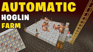 Best Hoglin Farm in Minecraft 121 [upl. by Anwahs]