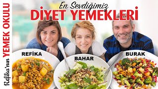 Bizi Zayıflatan Yemekleri Yaptık  En Sevdiğimiz 3 Diyet Tarifi  Salata Fırında Sebze Mercimek [upl. by Charla53]