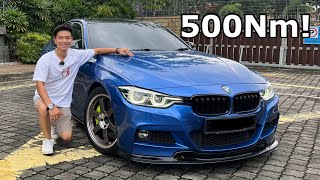 HERE’S WHY YOU SHOULD BUY A BMW F30 IN 2023 STAGE 2 TUNED 330i  ARMYTRIX EXHAUST [upl. by Ahtnammas]