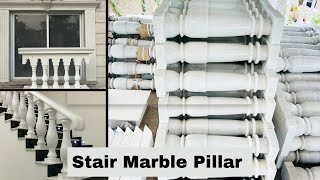 White marble pillar Marble balusters 📞 9653650972 [upl. by Gersham]