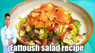 Fattoush salad recipe Fattoush salad Arabicfattoush salad dressing [upl. by Uon]