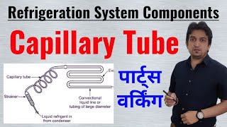 capillary tube in refrigeration system  what is capillary tube in refrigeration  capillary tube [upl. by Yelwar]