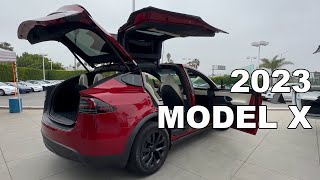 Tesla Model X Plaid Interior 2023 Review With New Features [upl. by Emiolhs]