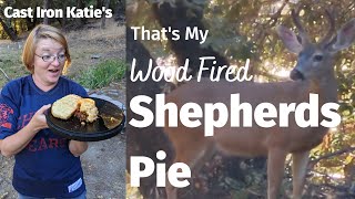 Lets Make Shepherds Pie Wood Fired Outdoor Dutch Oven Style [upl. by Naujyt373]