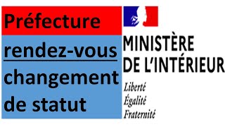 Comment changer le statut étudiant en salarié  démarches simplifiées de la préfecture [upl. by Nowad]