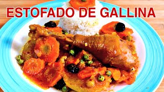 👌RECETA DE ESTOFADO DE GALLINA [upl. by Yreme]