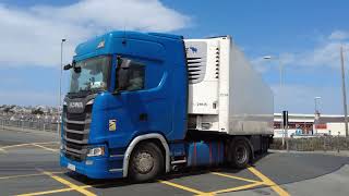 Irish Lorries and others Holyhead Port [upl. by Palocz797]