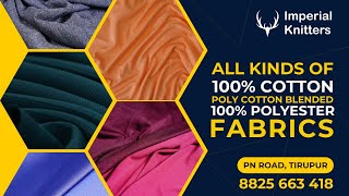 Whole Sale Fabrics  100 Cotton  Poly Cotton Blended  100 Polyester  Tirupur  8825663418 [upl. by Deelaw519]