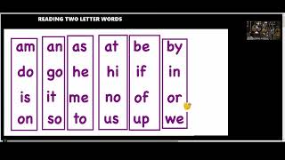 IDENTIFYING TWO LETTER WORDS AND THREE LETTER WORDS [upl. by Shawna]