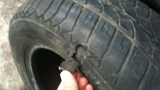 How to repair a flat tire with sidewall damage using the sectioning technic [upl. by Silvestro]