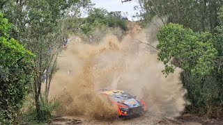 WRC Rally Italia Sardegna 2023 water splash ss17 Sardegna 1 one of many this Sardinia wrc rally had [upl. by Piwowar]