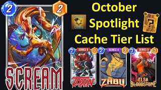 Spotlight Caches Tier List for October 2024 amp Season Pass Discussion Marvel Snap [upl. by Settera]