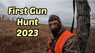 1st deer hunt 2023 with 35 Remington  Marlin 336 [upl. by Aicylla]