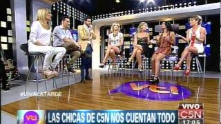 C5N  VIVA LA TARDE LAS CHICAS DE C5N VISITAN EL PROGRAMA [upl. by Nnaeilsel]