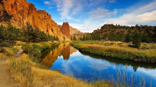 Fly fishing Beautiful River for dinner Rainbow Trout [upl. by Adnuhsat132]