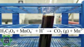 Reaccion Ácido Oxálico y Permanganato de Potasio  Reacción OxalatoPermanganato [upl. by Aitnwahs]