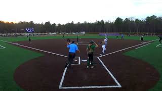 2024 MTSU commit Catcher Dimitra Milonopoulos RBI double vs South Plainfield HS 43024 [upl. by Morentz]