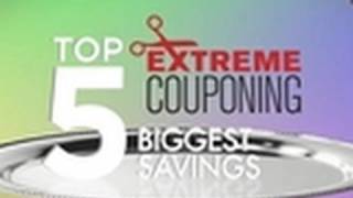 Top Five Biggest Coupon Savings  Extreme Couponing [upl. by Akihsay756]