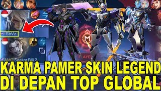 AKIBAT MUSUH PAMER 5 SKIN LEGEND DI DEPAN SQUAD CENTANG TOP GLOBALAUTO DI BANTAI PARAH [upl. by Montagna]