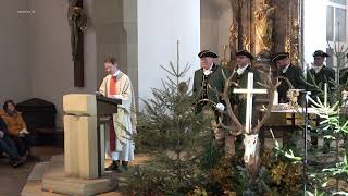 Hubertusmesse  Sankt Nikolauskirche Gundelsheim  Bläserkreis Kocher Jagst Neckartal  Anton Schad [upl. by Odnavres413]